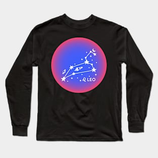 Leo Zodiac Sign Aura Long Sleeve T-Shirt